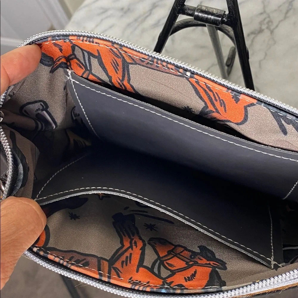 NWOT Dancing Cactus Designs Leather Hair Hide Bag - Picture 15 of 16